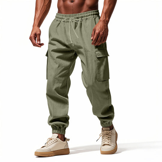 Herren Cargo-Hose mit elastischem Bund und praktischen Seitentaschen R&B