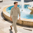 Herren modisches Freizeit-Set mit bequemer Passform und stilvollem Hemd R&B