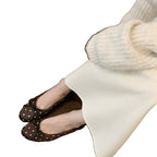 Damen Ballerinas mit Punkten und verspieltem Schleifen-Detail EB