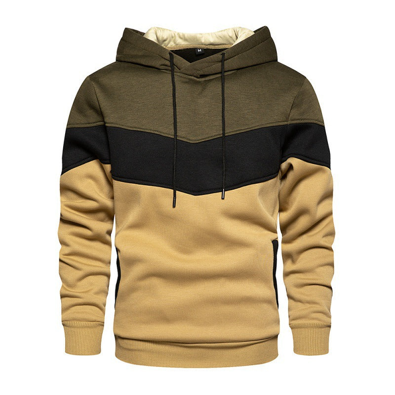 Herren Sportlicher Kapuzenpullover mit modernem Farbblockdesign und atmungsaktiven Eigenschaften R&B