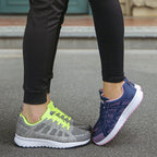 Damen atmungsaktive Sport-Sneaker mit flexiblem Obermaterial und rutschfester Sohle