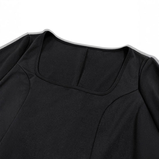 Damen Minikleid mit eckigem Ausschnitt und praktischen Taschen R&B