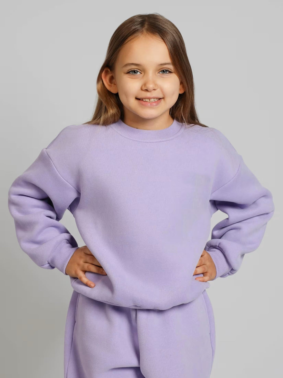 Damen lässiges Sweat-Set mit voluminösem Oberteil und bequemen Jogginghosen R&B