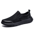 Damen Slip-On Sneakers mit atmungsaktiver Mesh-Oberfläche und rutschfester Sohle R&B
