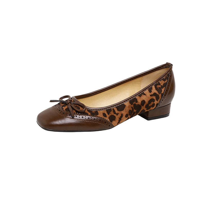 Damen Ballerinas mit eleganter Tiermuster-Applikation und bequemer Passform R&B