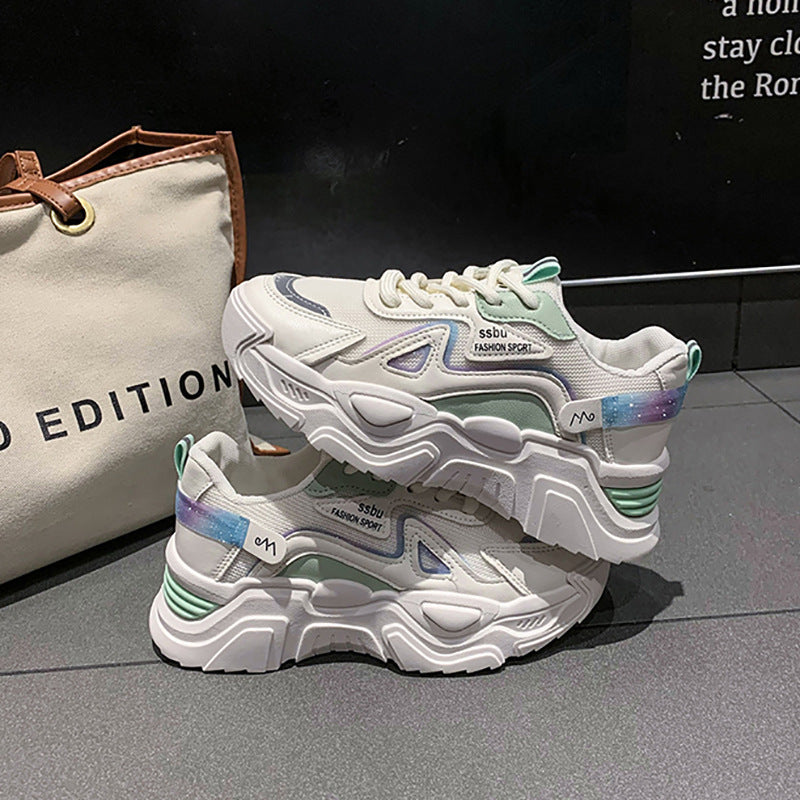 Damen trendige Sneakers mit innovativer Dämpfung und atmungsaktiver Mesh-Oberfläche R&B