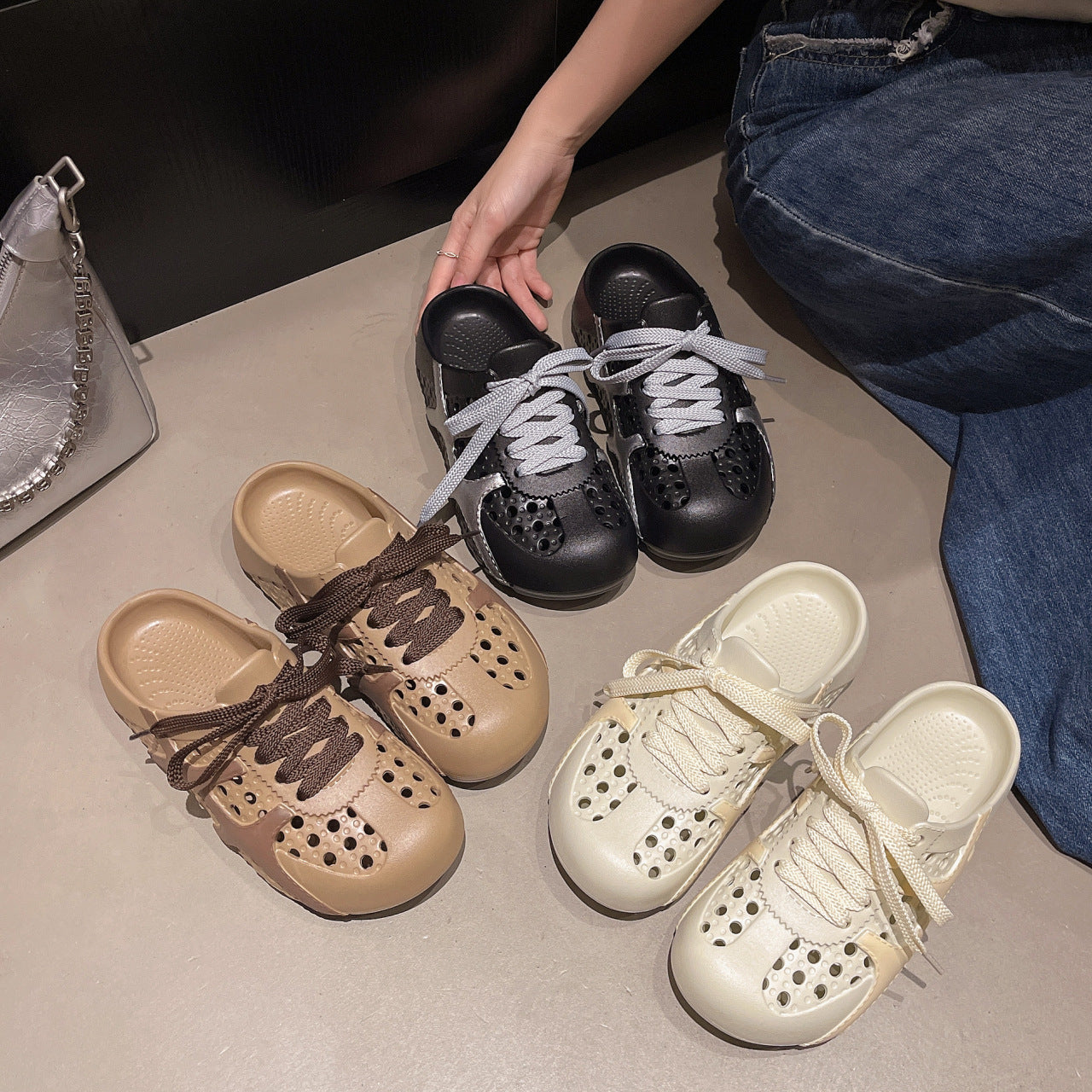 Damen Komfortable und atmungsaktive Freizeitschuhe mit rutschfester Sohle EB