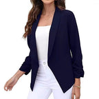 Damen eleganter und luftiger Blazer mit asymmetrischem Schnitt R&B
