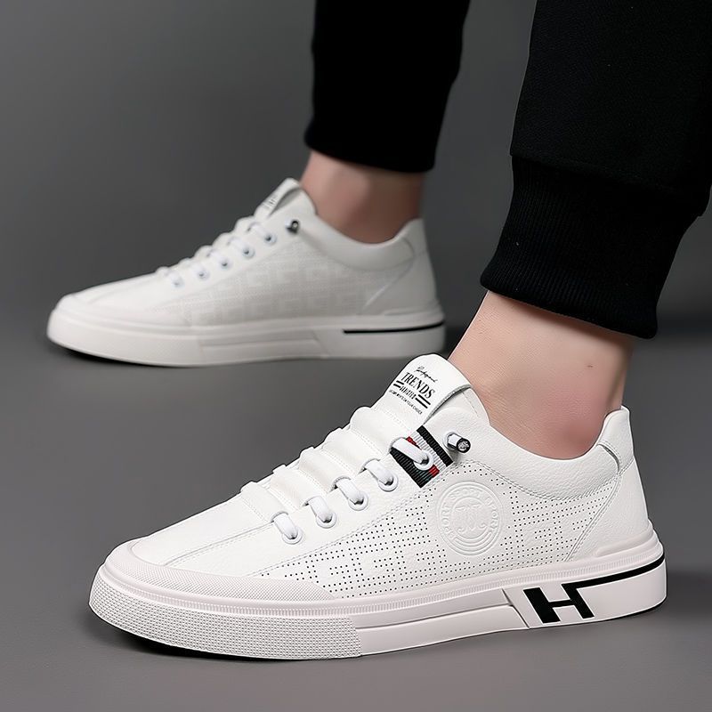 Damen modische Sneaker mit perforiertem Obermaterial und komfortabler Sohle
