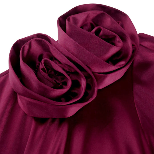 Damen atemberaubendes Etuikleid mit dekorativen Blumenapplikationen R&B