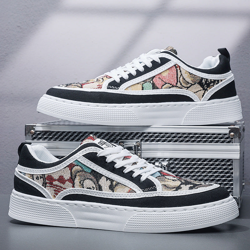 Damen Sneakers mit grafischem Muster und bequemer Sohle R&B