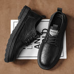 Damen Robuste Schnürschuhe aus hochwertigem Leder mit rutschfester Sohle R&B
