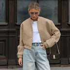 Damen sportliche cropped Jacke mit praktischen Taschen und hochwertigem Material R&B