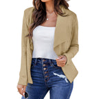 Damen elegante und lässige Blazerjacke R&B