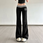 Damen Flared Jogginghose mit seitlichen Streifen R&B
