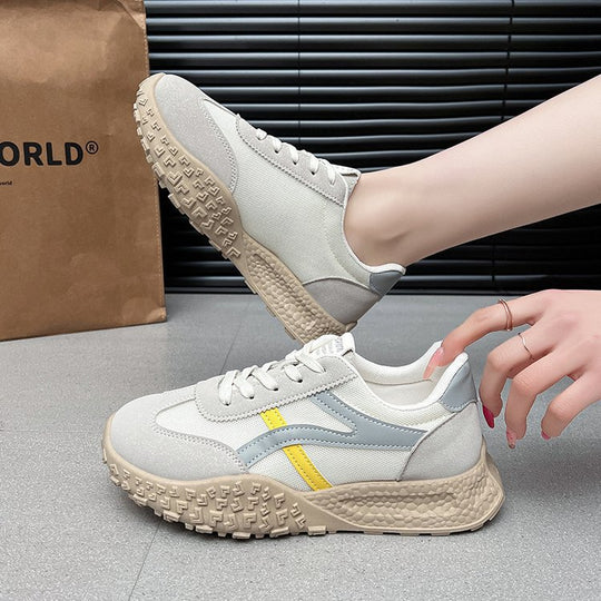 Damen Modische Lauf-Sneaker mit gepolsterter Sohle und atmungsaktivem Obermaterial R&B