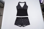 Damen-Set aus Top und Shorts mit Polka-Dots R&B