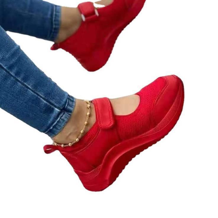 Damen Komfortable Slip-On Sneakers mit elastischem Band