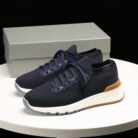 Damen Sportliche Lauf-Sneaker mit atmungsaktivem Obermaterial und dämpfender Sohle von R&B