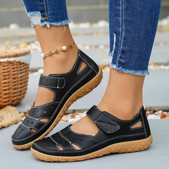 Damen Freizeit-Sandalen mit verstellbarem Klettverschluss R&B