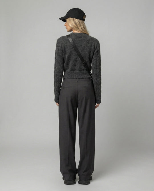 Modisches Strickpullover Set mit weiter Hose für stylische Teenager