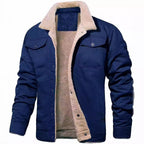 Herren gefütterte Arbeitsjacke mit hochflorigem Futter