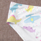 Damen Sportlicher Bikiniset mit buntem Dinosaurier-Muster R&B