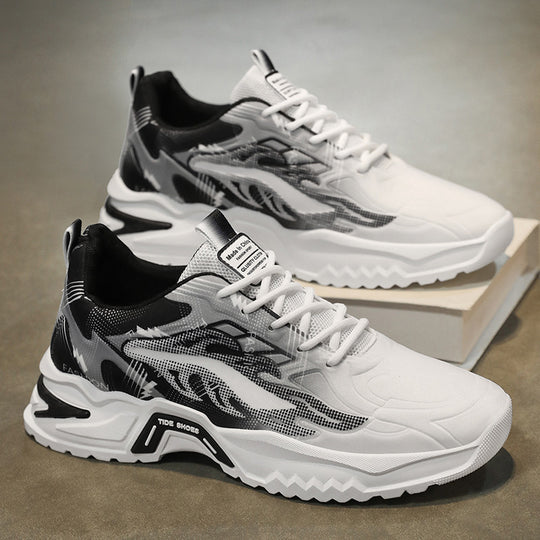 Damen Sportliche Sneakers mit innovativem Camouflage-Muster und dämpfender Sohle R&B
