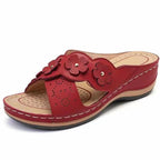 Damen Sandalen mit floralen Akzenten