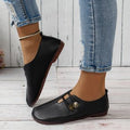Damen Mokassins mit eleganter Schnallenapplikation und komfortabler Sohle R&B