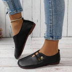 Damen Mokassins mit eleganter Schnallenapplikation und komfortabler Sohle R&B