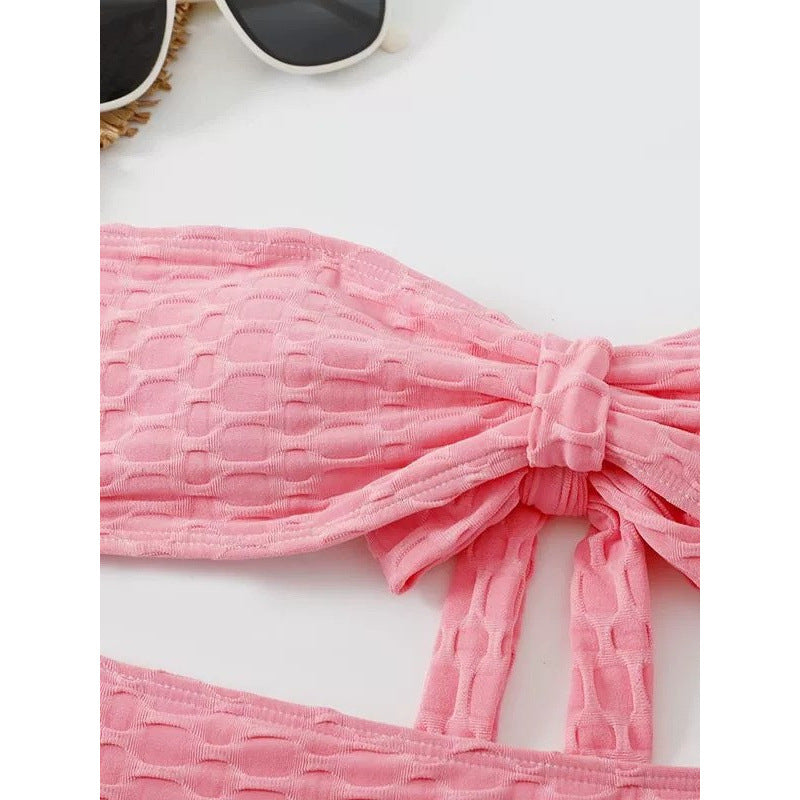 Damen Hochgeschnittener Bikini mit stylischem Knotendetail R&B