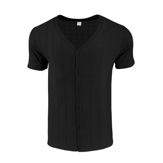 Herren kurzärmliges Hemd mit strukturiertem Design R&B