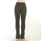 Damen Strickleggings mit raffiniertem Zick-Zack-Muster R&B