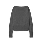 Damen kuscheliger Strickpullover mit weitem Schnitt und Rippbündchen R&B