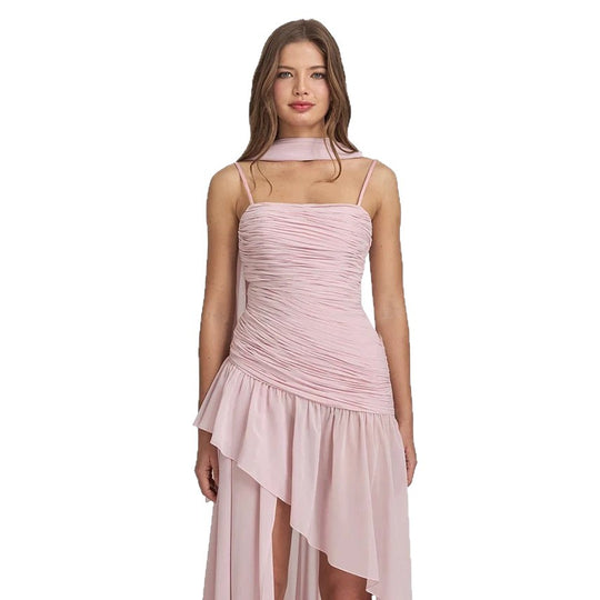 Damen Elegantes Kleid mit raffiniertem Rüschendesign R&B