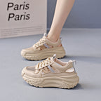 Damen Trendige Chunky Sneakers mit atmungsaktiver Mesh-Oberfläche und ergonomischem Design R&B