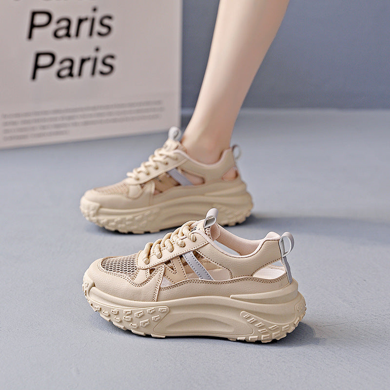 Damen Trendige Chunky Sneakers mit atmungsaktiver Mesh-Oberfläche und ergonomischem Design R&B
