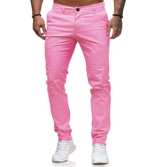 Herren Slim Fit Trousers aus elastischem Material mit seitlichen Taschen R&B