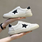 Damen Urban Casual Sneakers mit kontrastierendem Sternen-Design R&B