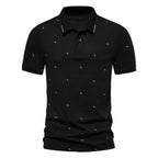 Herren Polohemd mit feinem Muster