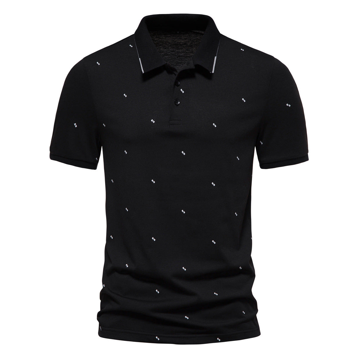 Herren Polohemd mit feinem Muster