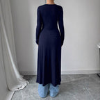 Damen Langarm-Knöpfen Cardigan R&B
