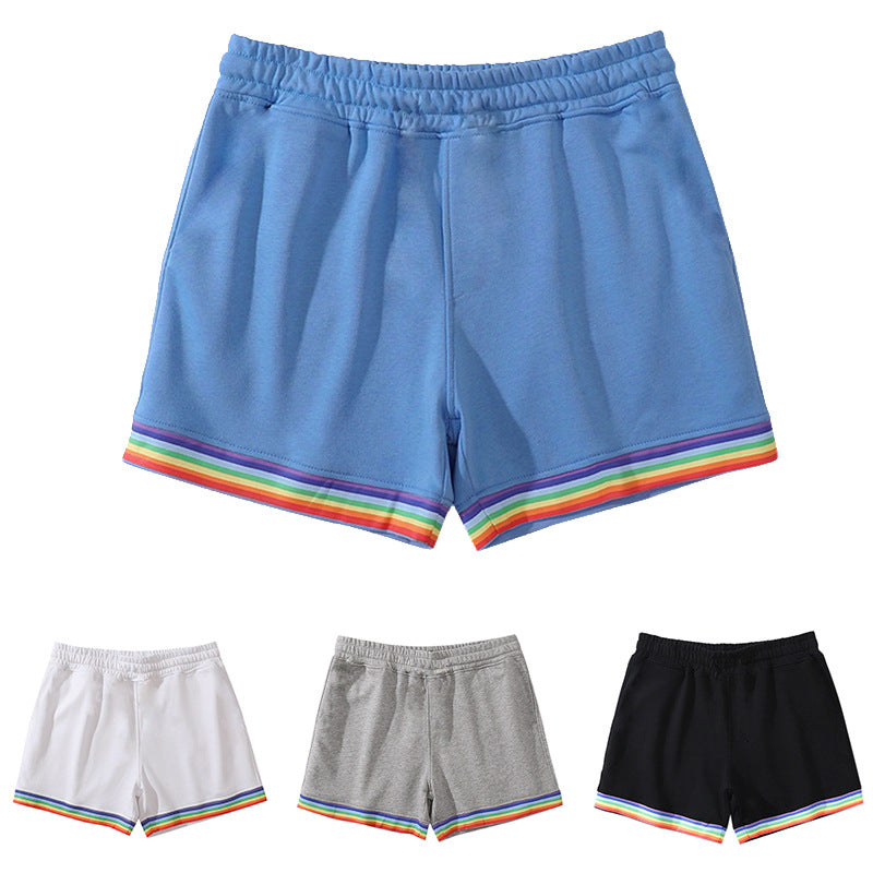 Damen Sportliche Freizeithosen mit buntem Streifen-Design R&B