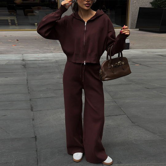 Damen lässiger Hoodie-Set R&B
