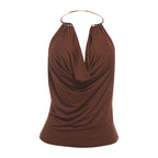 Damen Wickeltop mit raffiniertem Ausschnitt und eleganter Drapierung R&B