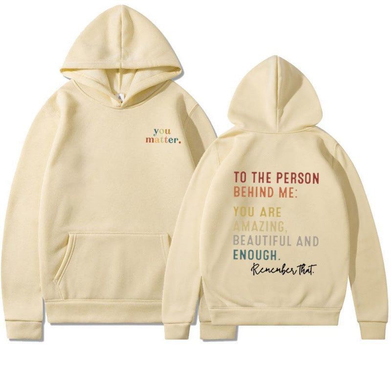 Damen Kapuzenpullover mit motivierendem Schriftzug