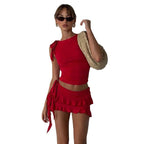 Damen trendiges Minikleid R&B