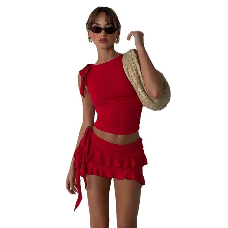 Damen trendiges Minikleid R&B
