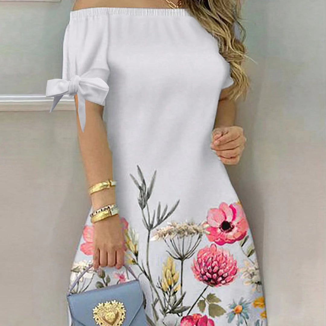 Damen Off-Shoulder Kleid R&B